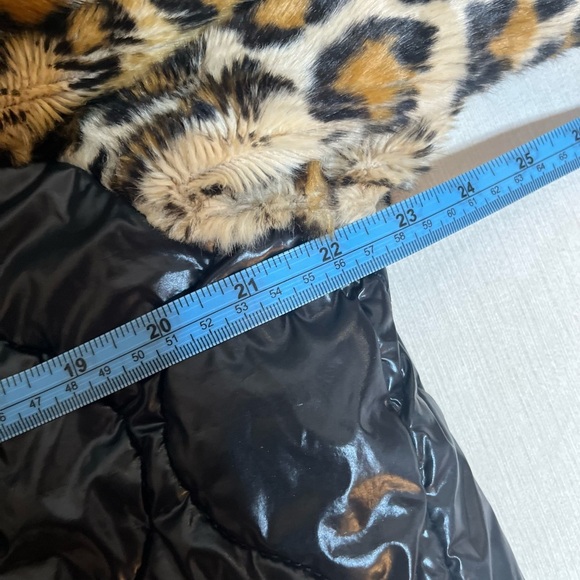 Sandy Liang Jacket - Women's Large Black - Faux Leopard Ski Coat Designer - Picture 11 of 13